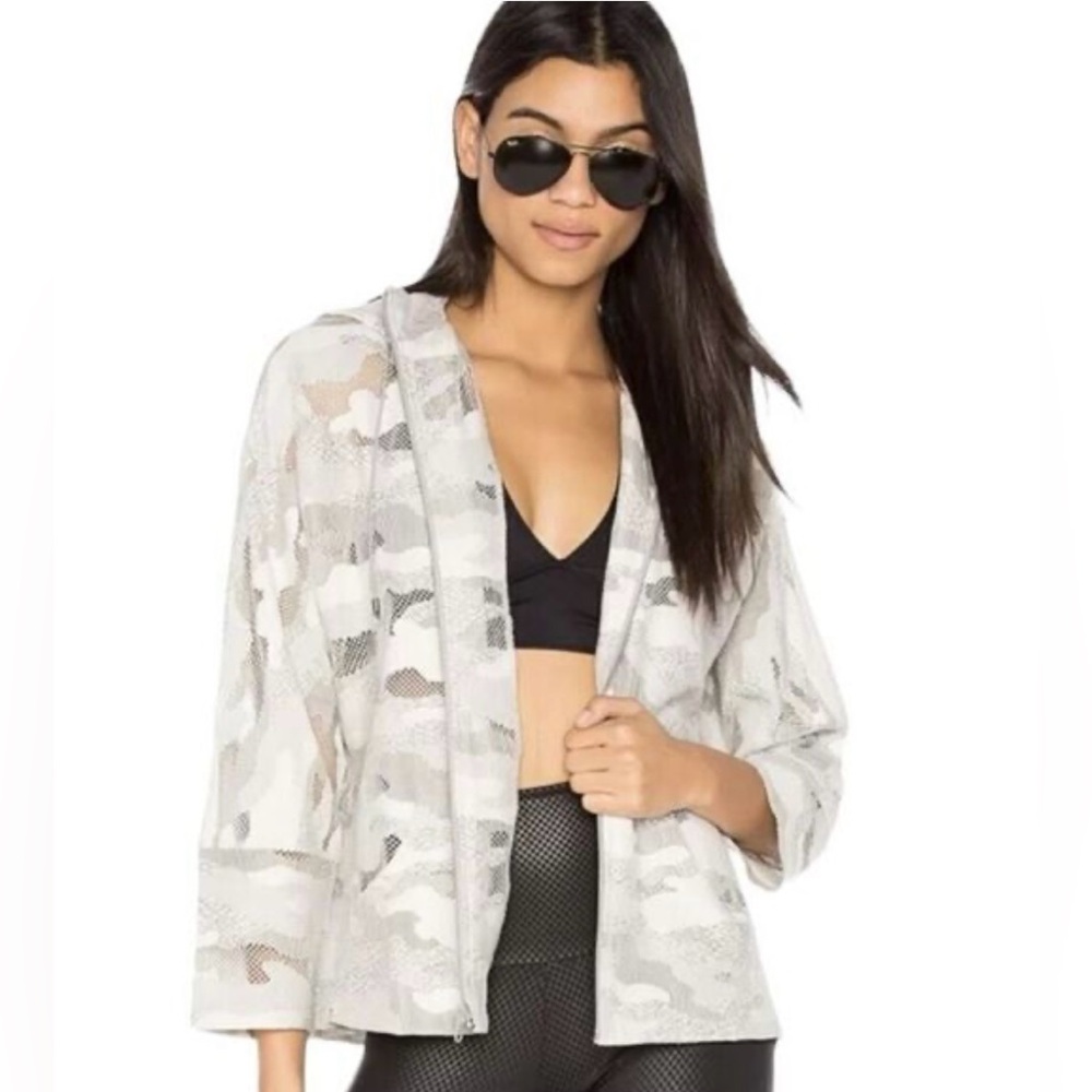 Koral Descender Large Mesh Camo Zip-Up Hoodie